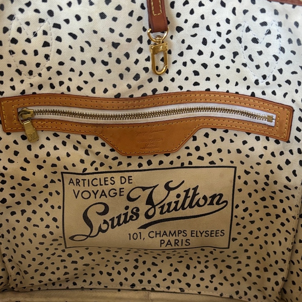 SOLD Louis Vuitton Yayoi Kusama Limited Waves Neverfull Dot Brown White Monogram - Picture 10 of 16